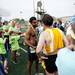 The Ann Arbor Marathon men's first place finisher talks with other participants on Sunday, June 9. Daniel Brenner I AnnArbor.com